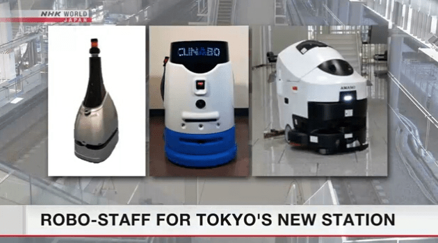 Equipe de robôs irá trabalhar em nova estação de Tóquio