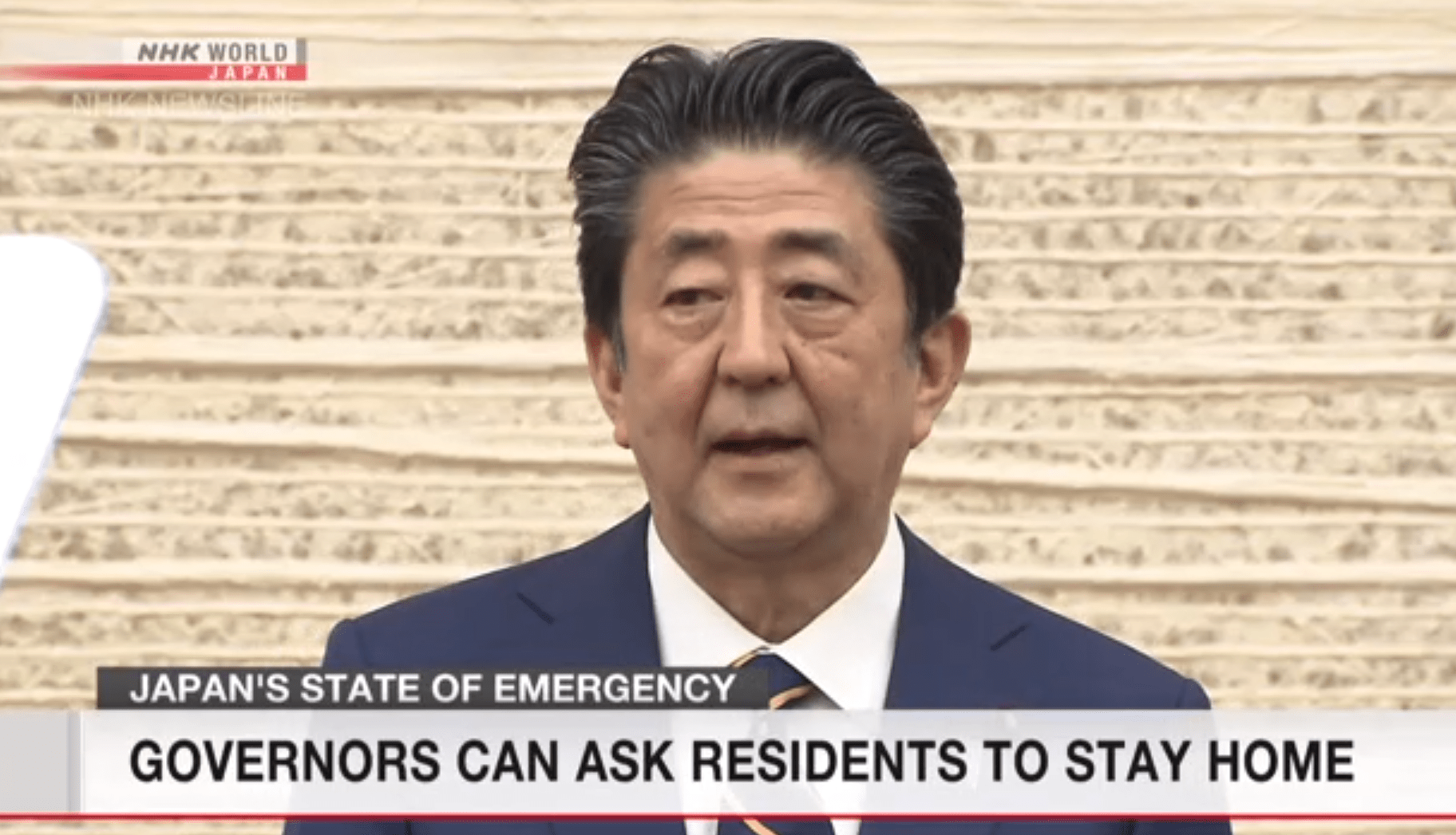 Primeiro-ministro japonês explica sobre a decisão de declarar o Estado de Emergência