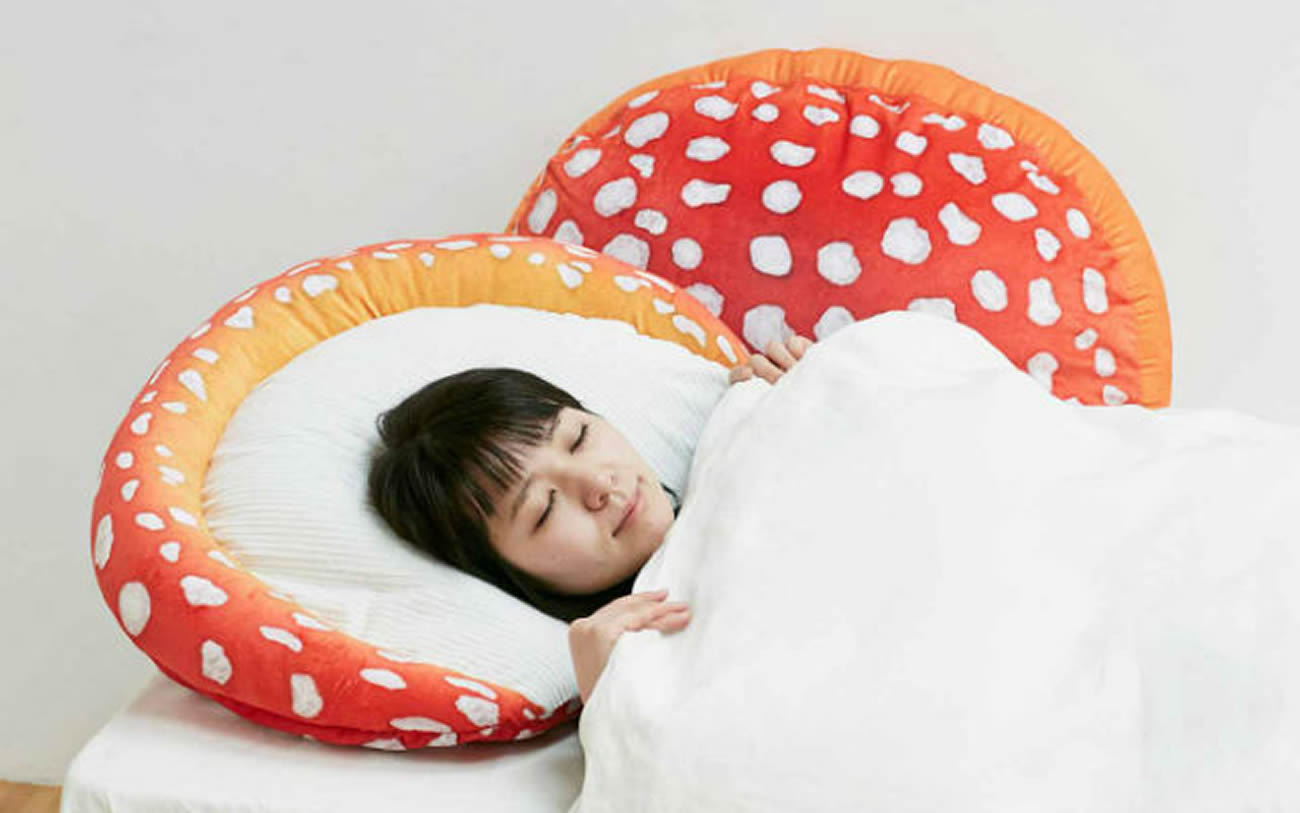 Capa para travesseiro de cogumelo deixa sua cama mais atrativa para feriados em casa