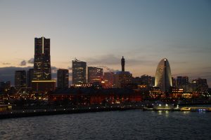 city scape scenery during sunset