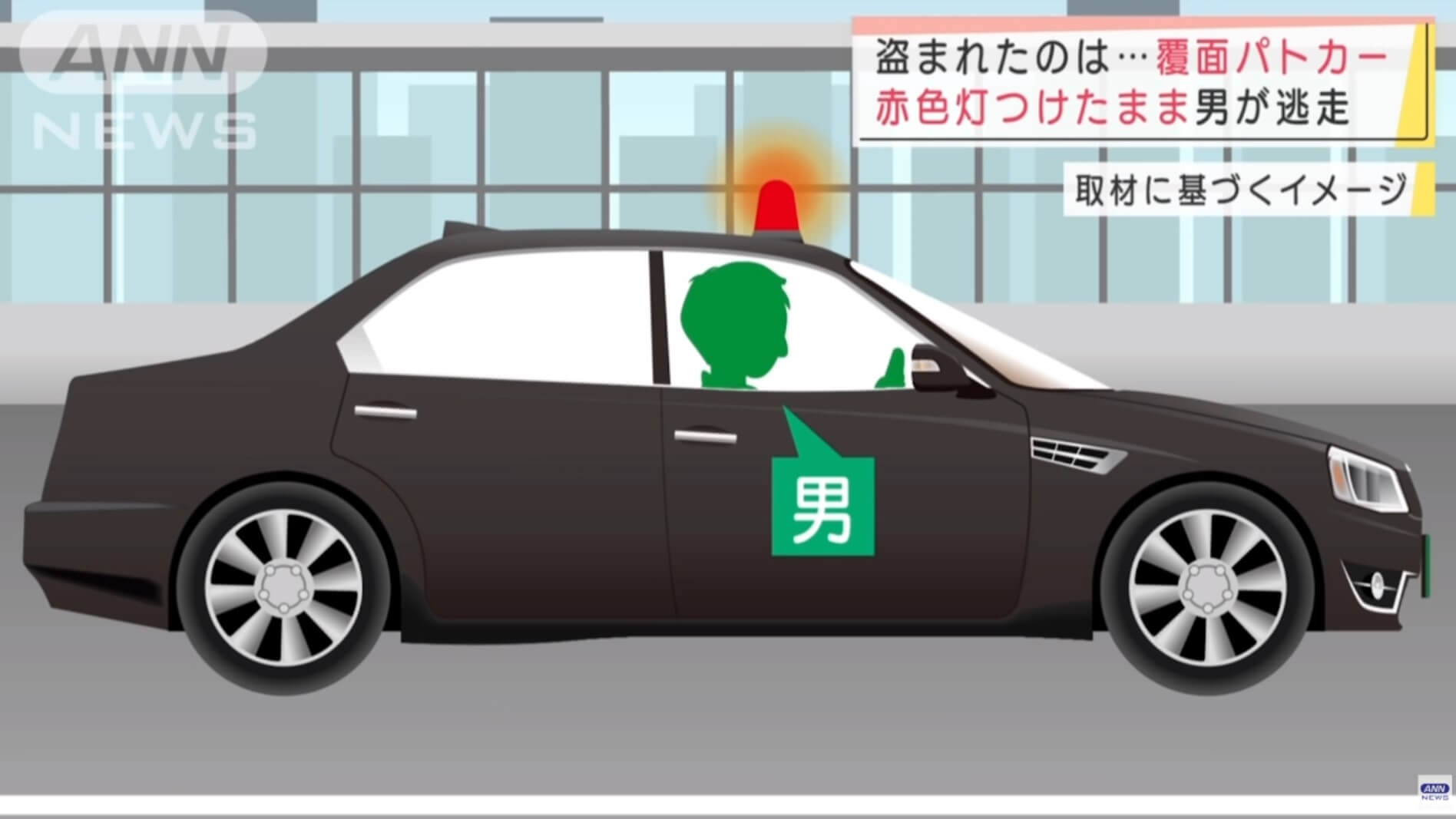 Carro da polícia japonesa é roubado na via expressa após perseguição