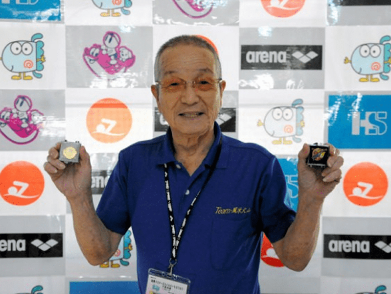 Conheça o japonês de 83 anos, que  venceu duas vezes o câncer e já bateu 50 recordes mundiais em natação