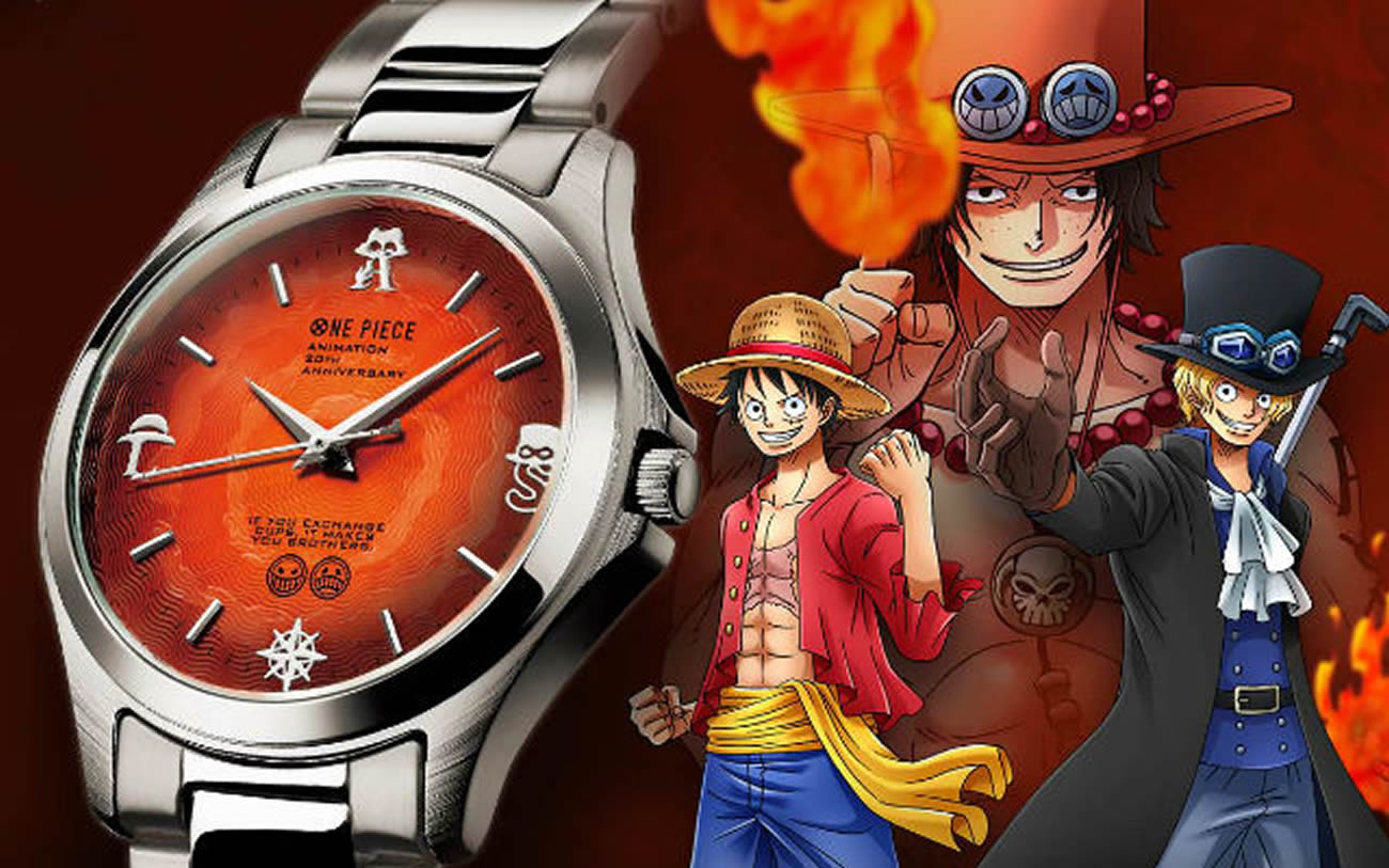 Relógios de edição limitada do One Piece no Japão