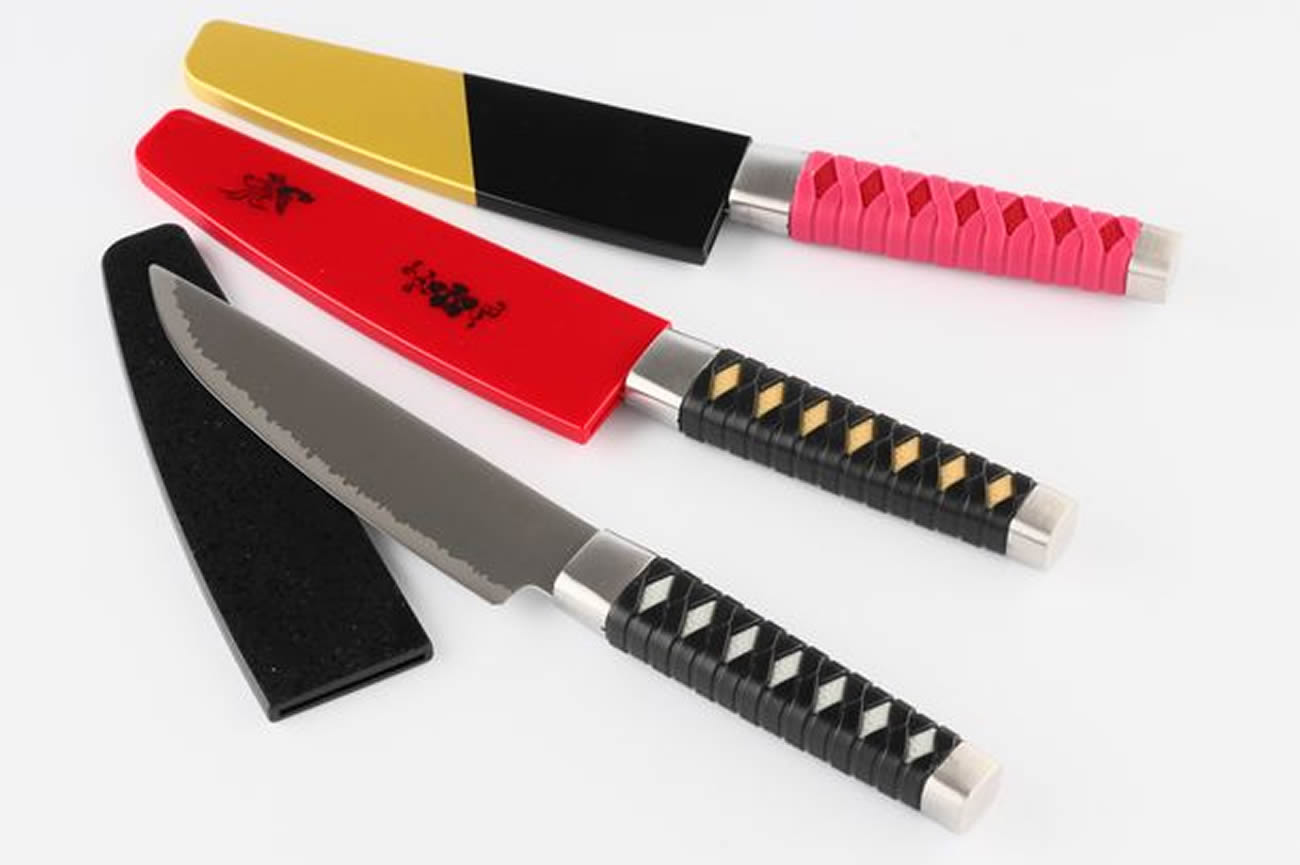 Facas de cozinha inspiradas em espada samurai agora  disponíveis no Japão