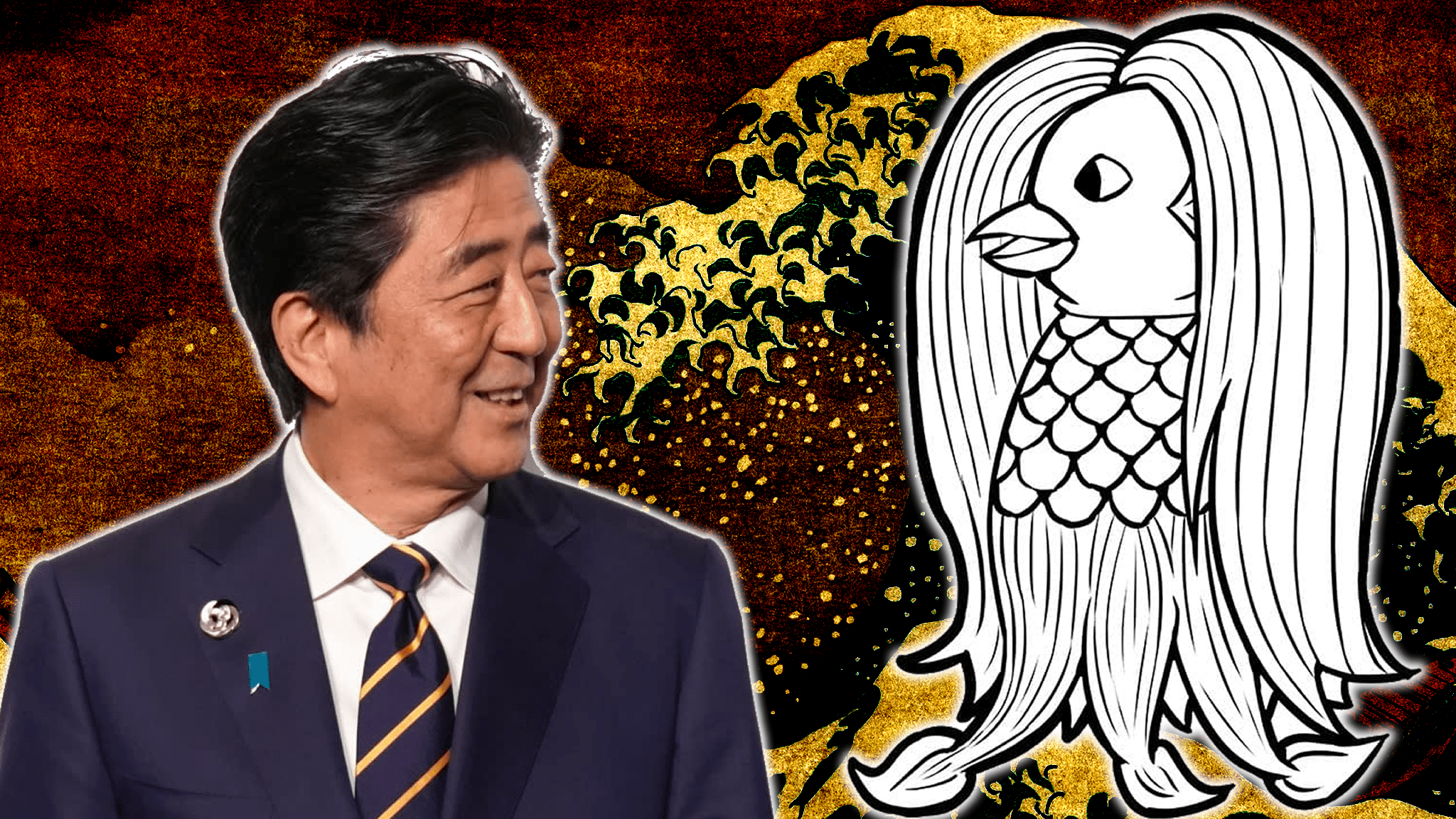 Teoria da conspiração: Shinzo Abe é o lendário youkai Amabie?