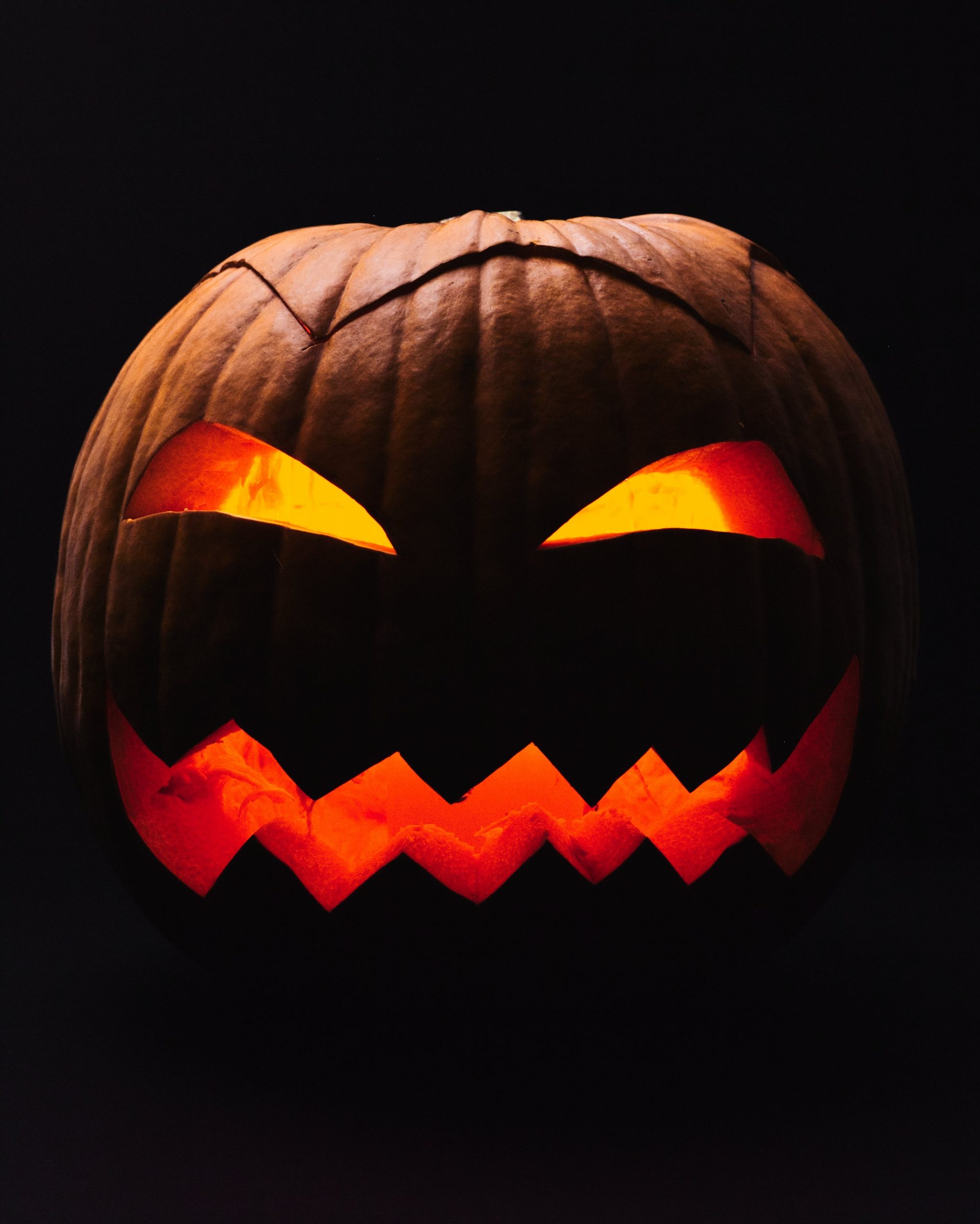 lighted pumpkin