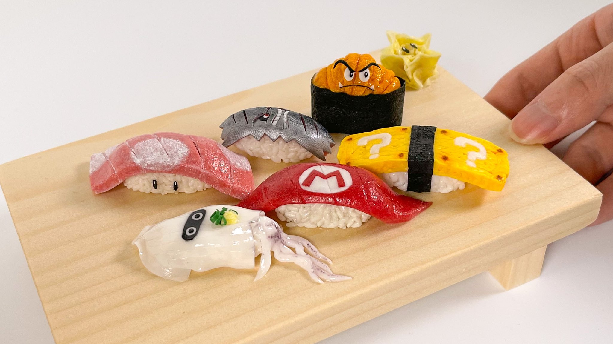 Super Mario: artista japonês cria prato com sushi para os fãs da Nintendo