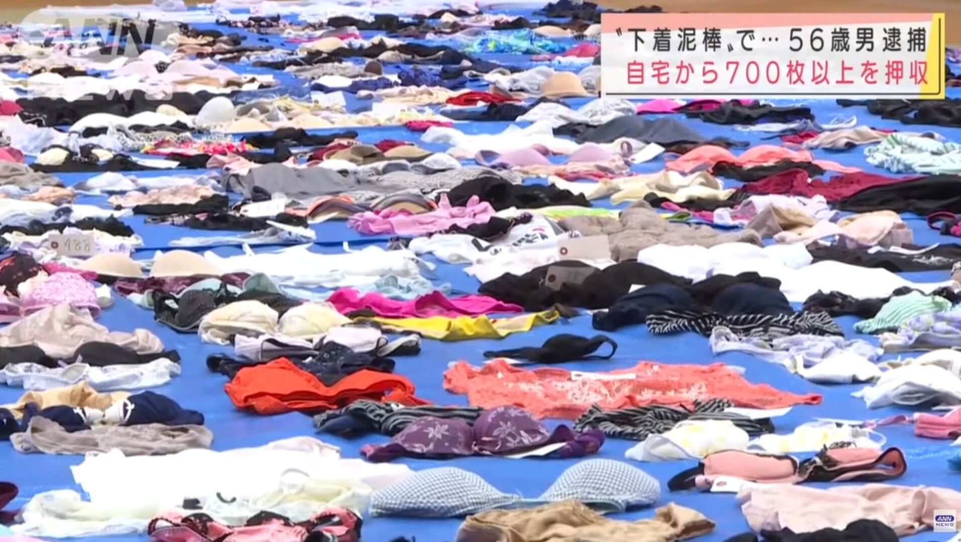 Homem é preso com mais de 700 peças íntimas furtadas em sua casa