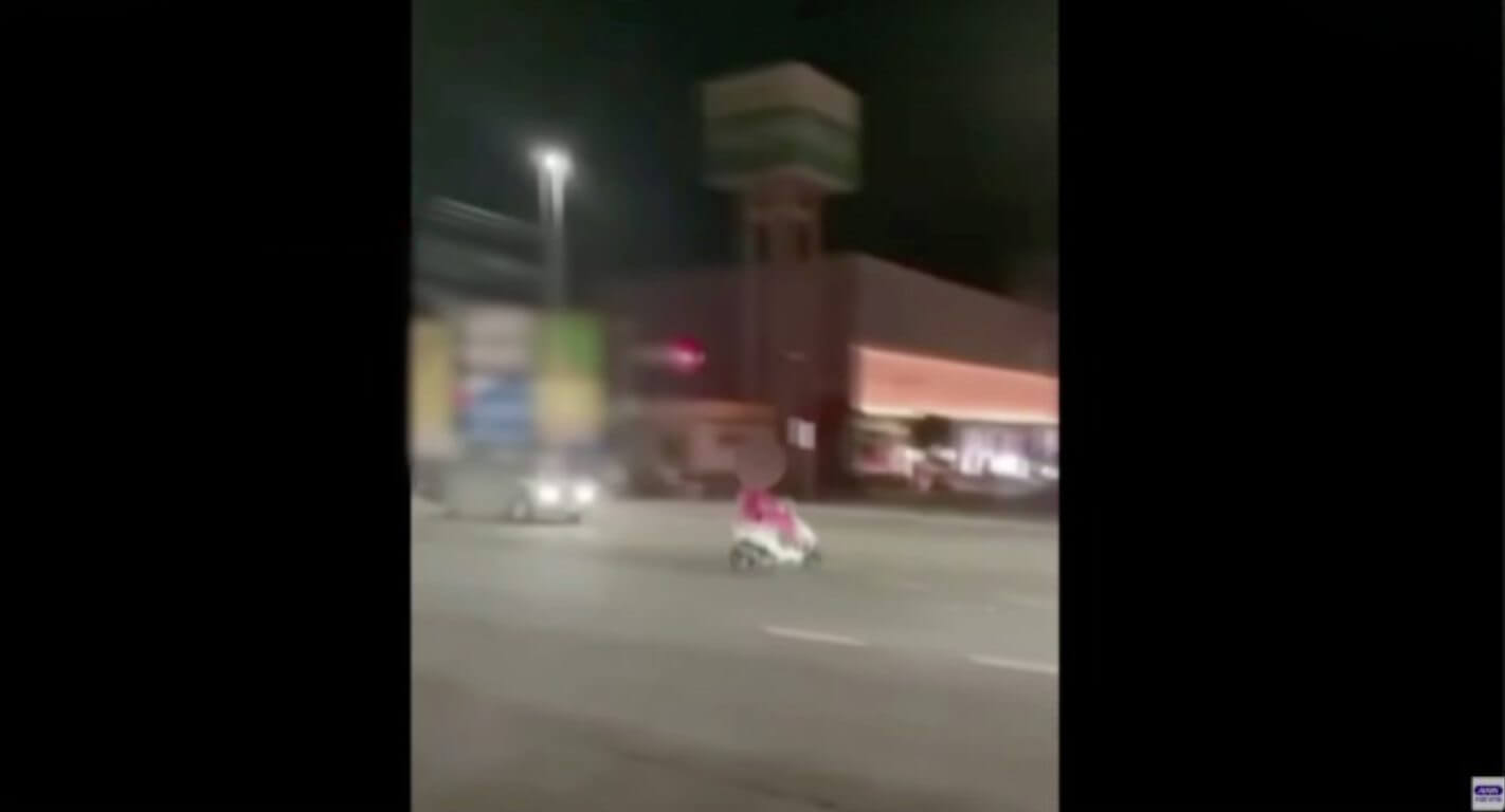 Jovem motociclista sofre acidente em cruzamento, após fugir por 20 minutos da polícia