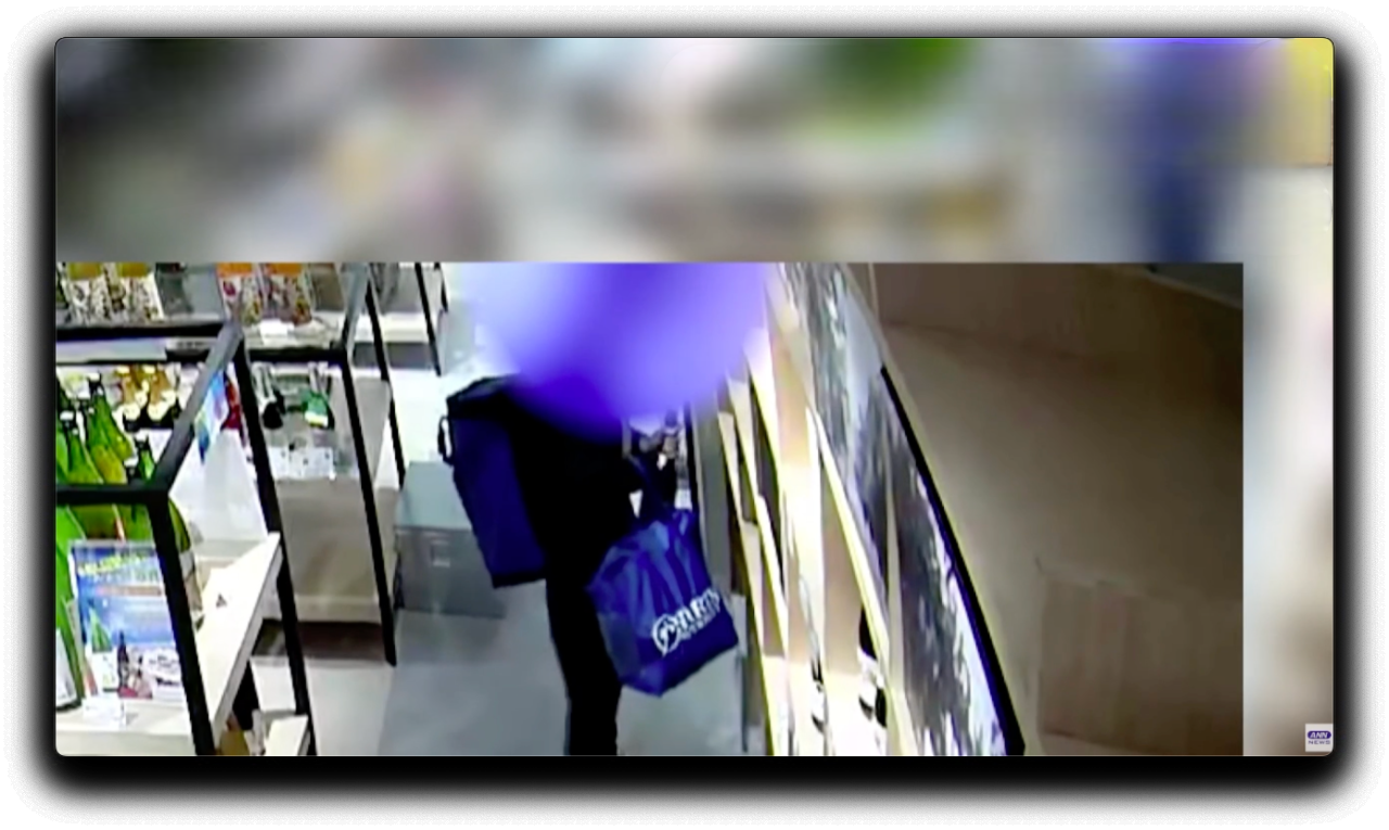 Homem furta champanhe, é pego, mas tem fuga ousada capturada pelas câmeras de segurança no Japão