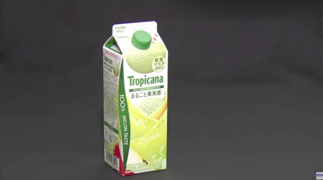 Embalagem de suco de melão engana clientes no Japão 