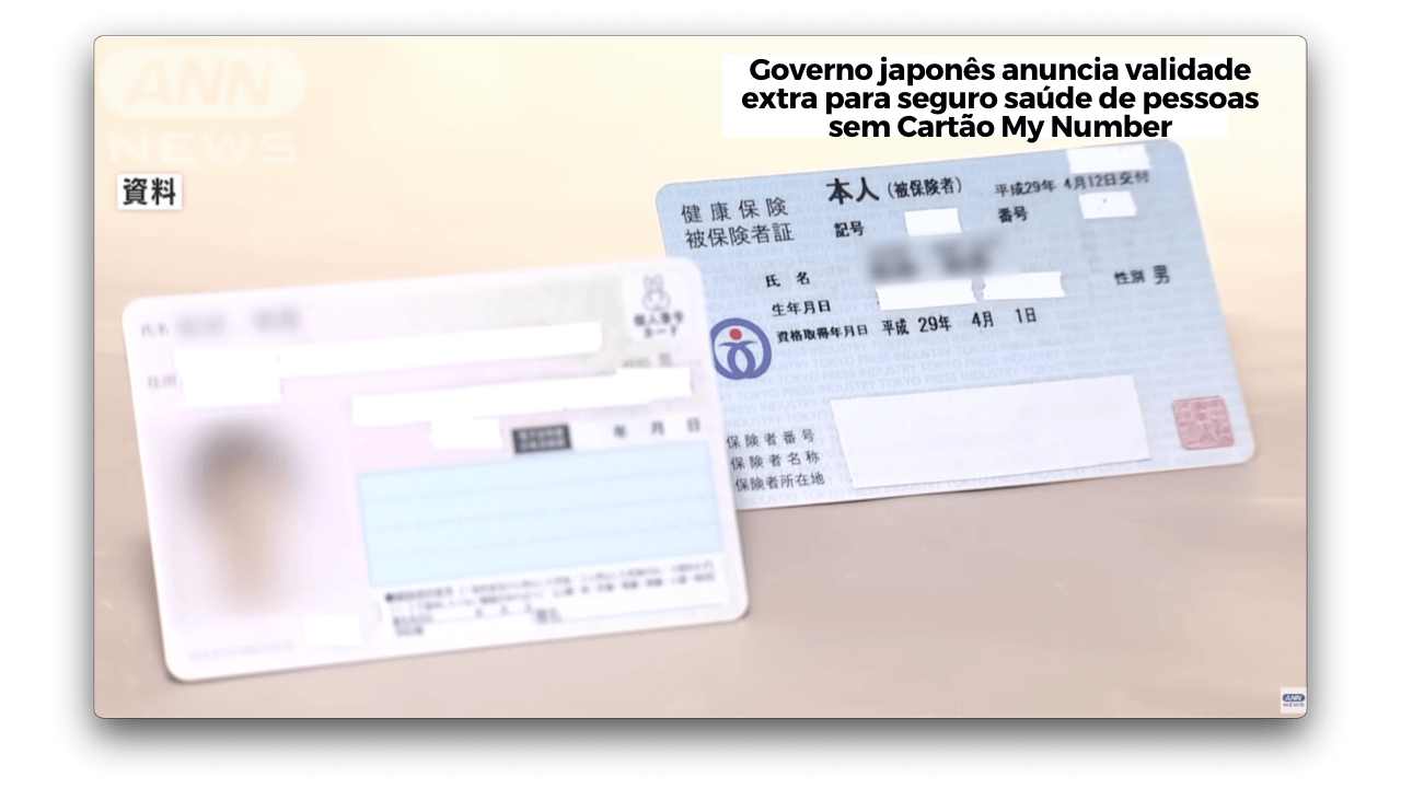 Governo japonês anuncia validade extra para seguro saúde de pessoas sem Cartão My Number