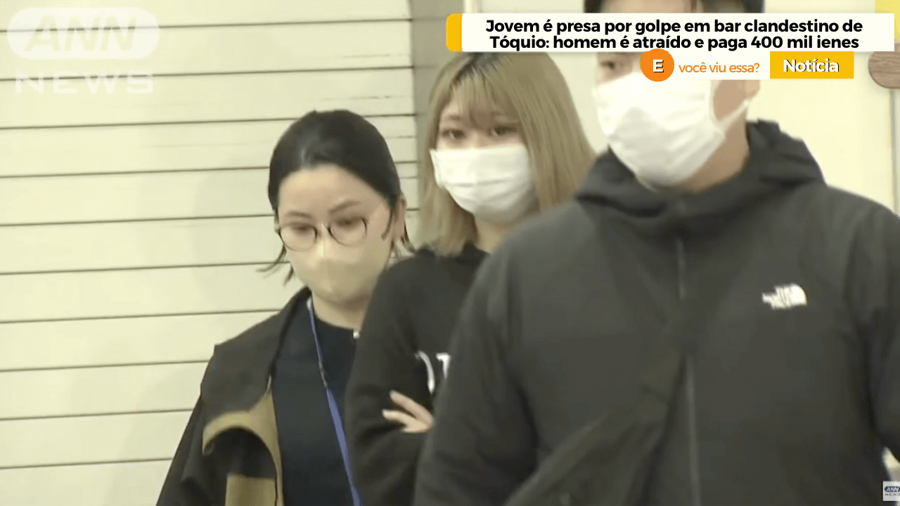 Jovem é presa por golpe em bar clandestino de Tóquio: homem é atraído e paga 400 mil ienes