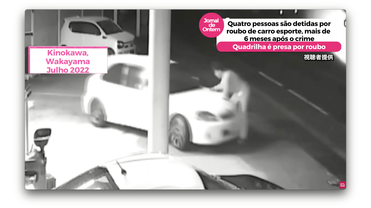 Quatro pessoas são detidas por roubo de carro esporte, mais de 6 meses após o crime 