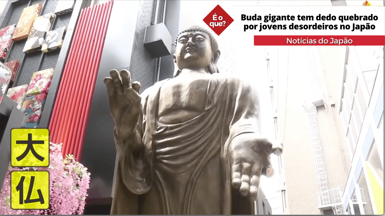 Buda gigante tem dedo quebrado por jovens desordeiros no Japão 