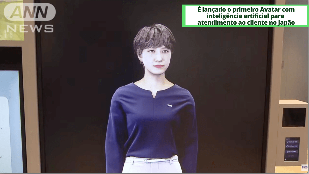 É lançado o primeiro avatar com inteligência artificial para atendimento ao cliente no Japão 