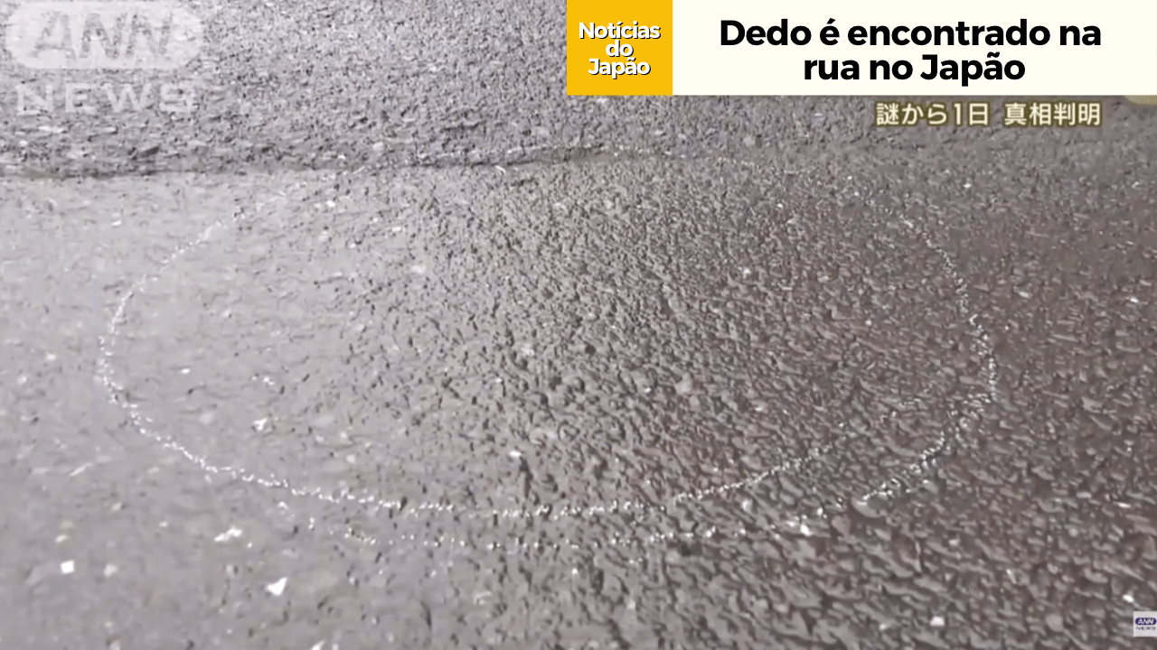 Dedo é encontrado na rua no Japão 