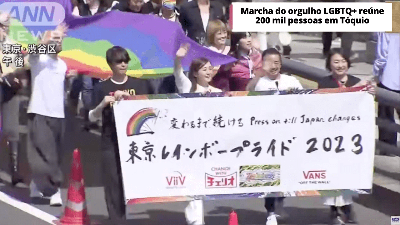 Marcha do orgulho LGBTQ+ reúne 200 mil pessoas em Tóquio 