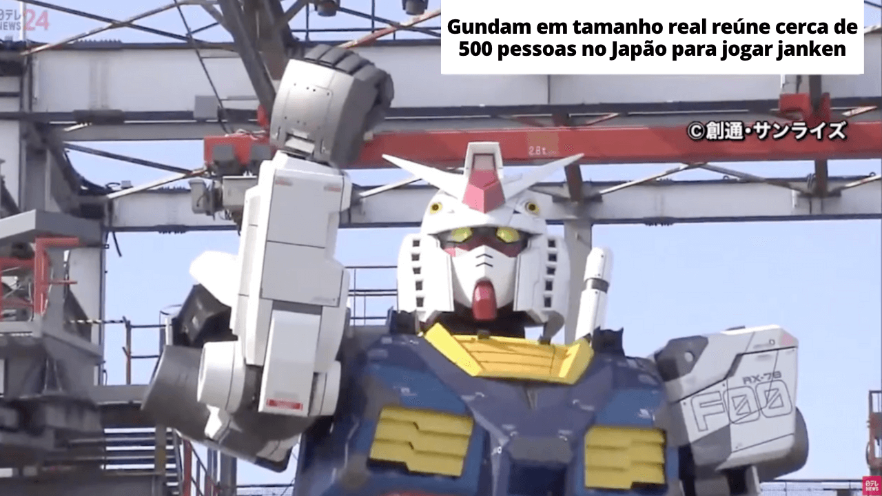 Gundam em tamanho real reúne cerca de 500 pessoas no Japão para jogar joquempô