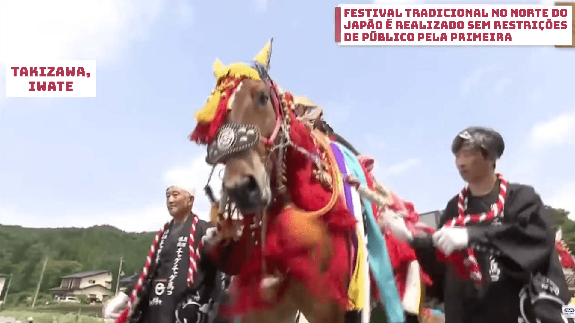 Festival tradicional no norte do Japão é realizado sem restrições de público pela primeira