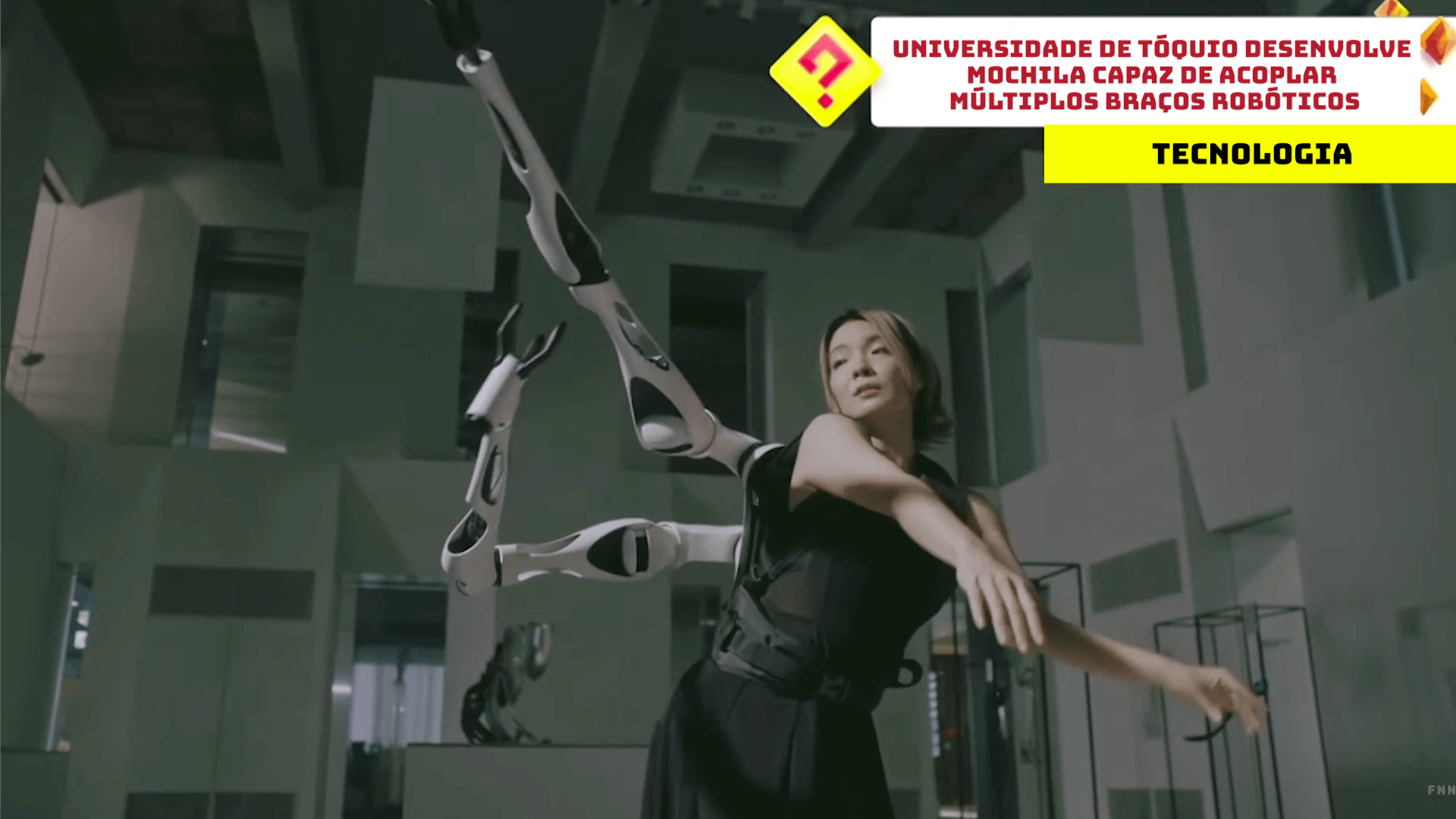 Universidade de Tóquio desenvolve mochila capaz de acoplar múltiplos braços robóticos