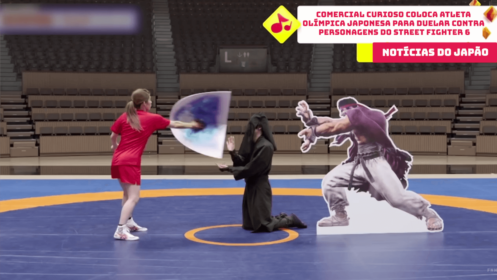Comercial curioso coloca atleta olímpica japonesa para duelar contra personagens do Street Fighter 6 