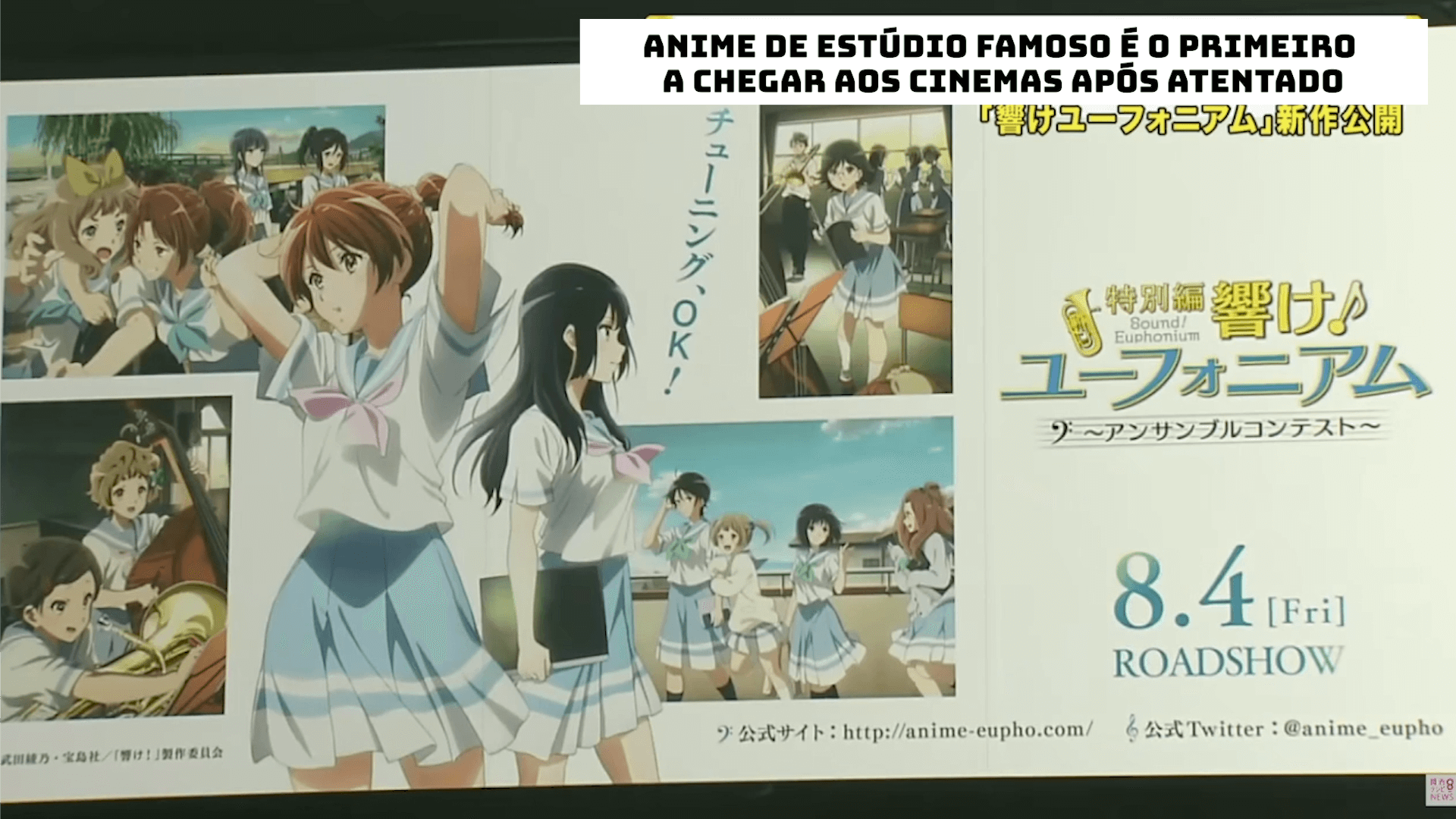 Anime de estúdio famoso é o primeiro a chegar aos cinemas após atentado no Japão