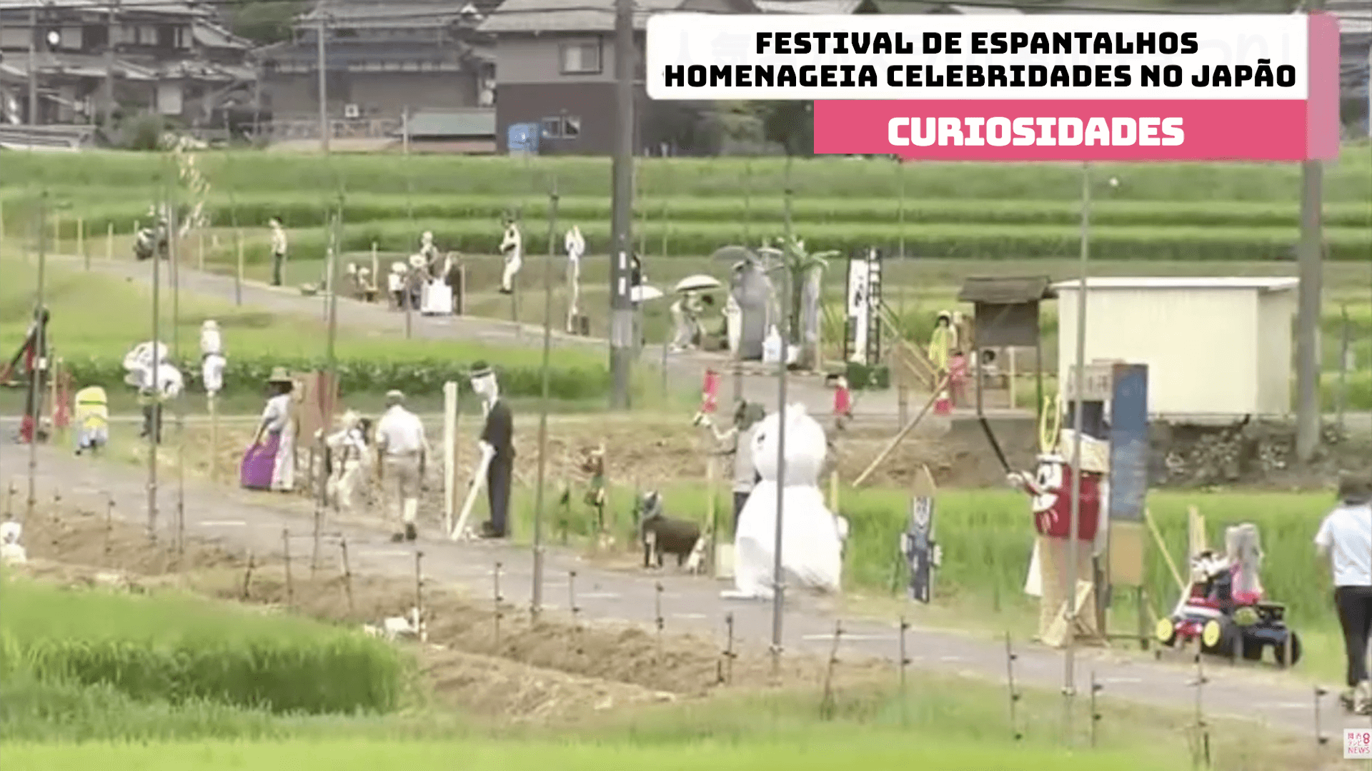 Festival de Espantalhos homenageia celebridades no Japão