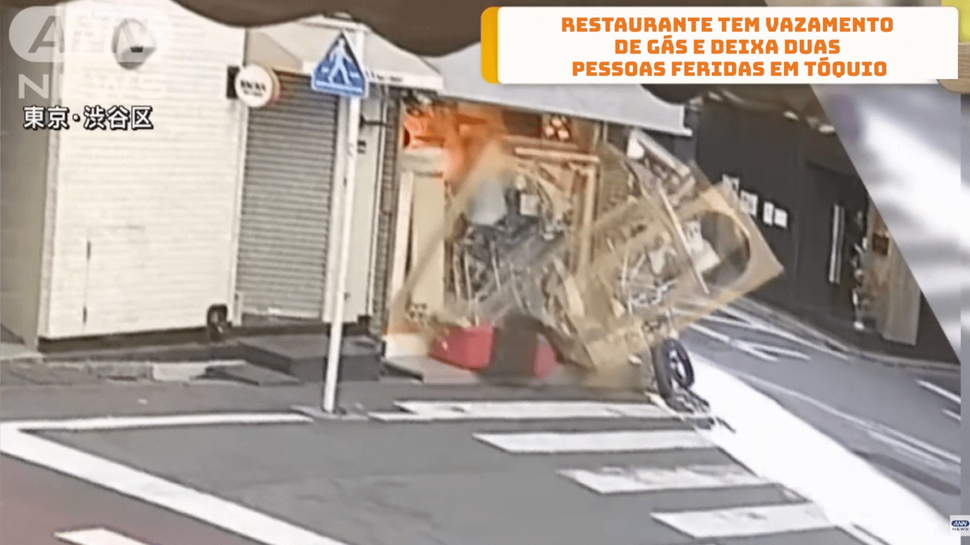 Restaurante tem vazamento de gás e deixa duas pessoas feridas em Tóquio 
