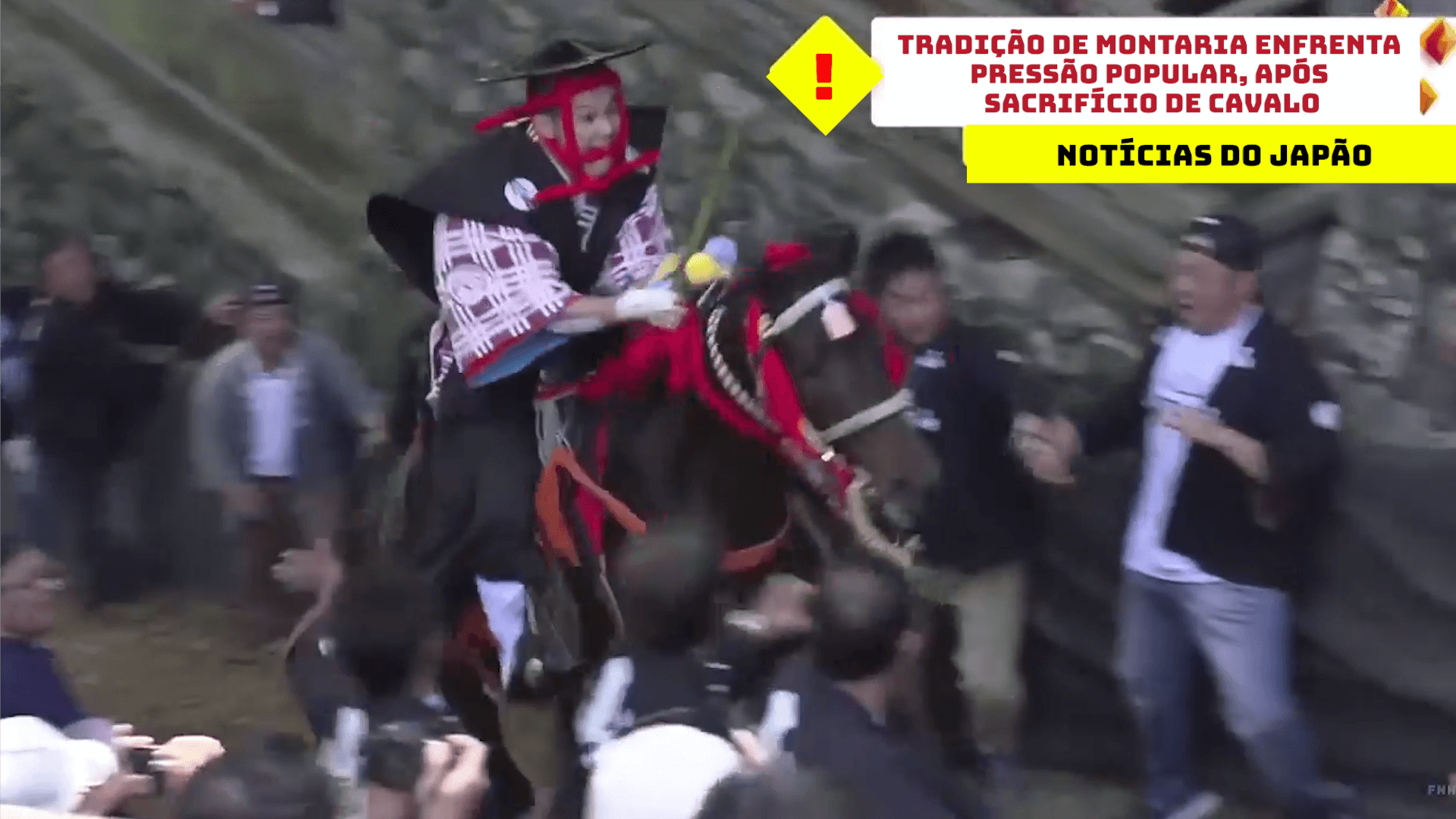 Tradição de montaria enfrenta pressão popular, após sacrifício de cavalo no Japão  