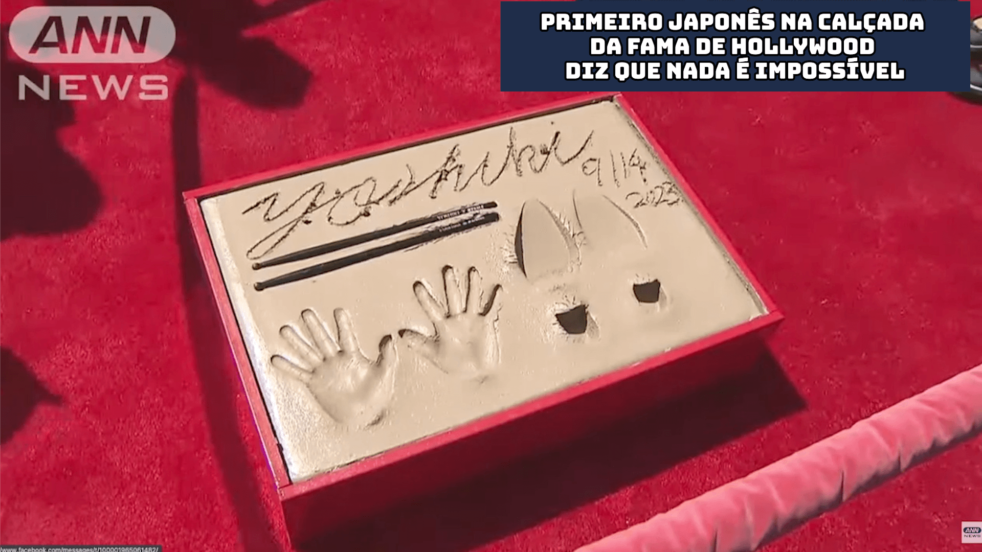 Primeiro japonês na Calçada da Fama de Hollywood diz que nada é impossível
