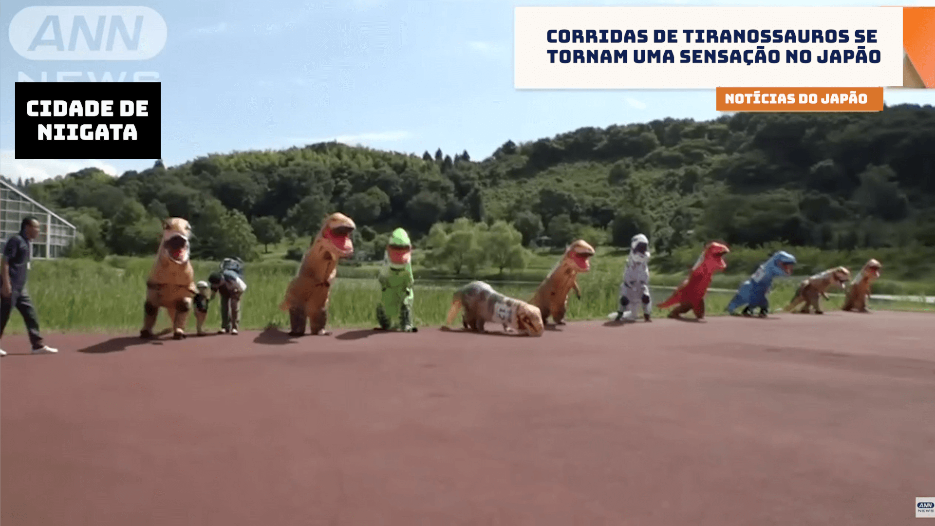 Corridas de Tiranossauros se tornam uma sensação no Japão 