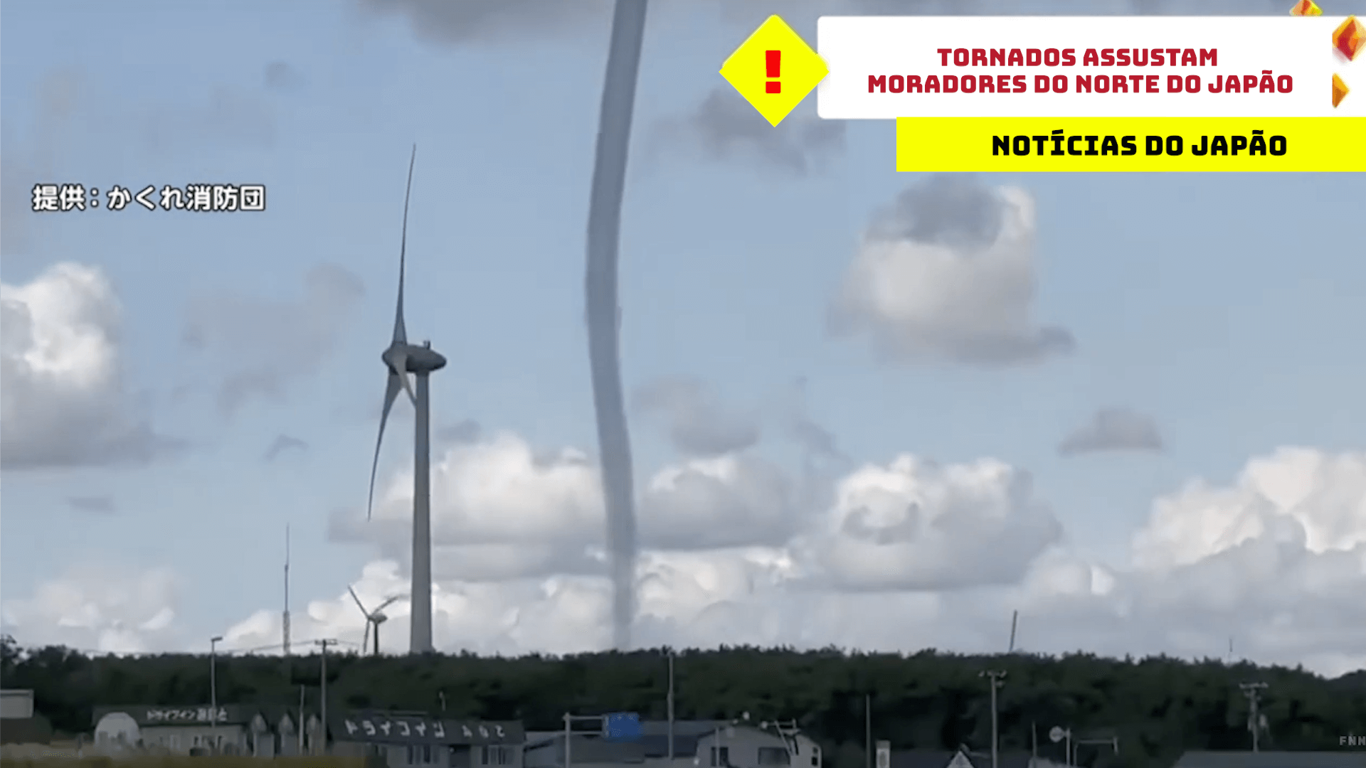 Tornados assustam moradores do norte do Japão 