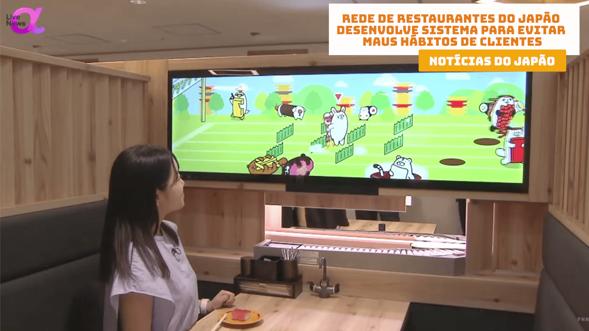 Rede de restaurantes do Japão desenvolve sistema para evitar maus hábitos de clientes 