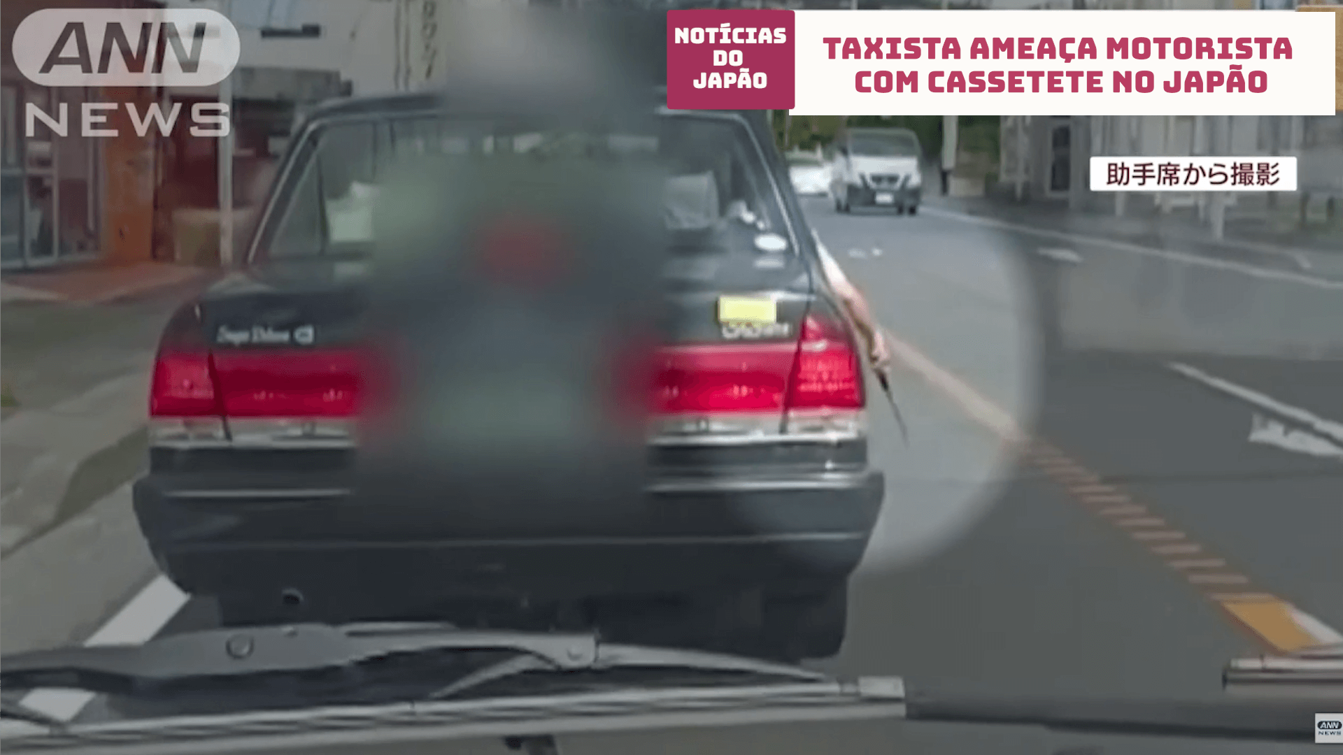 Taxista ameaça motorista com cassetete no Japão 