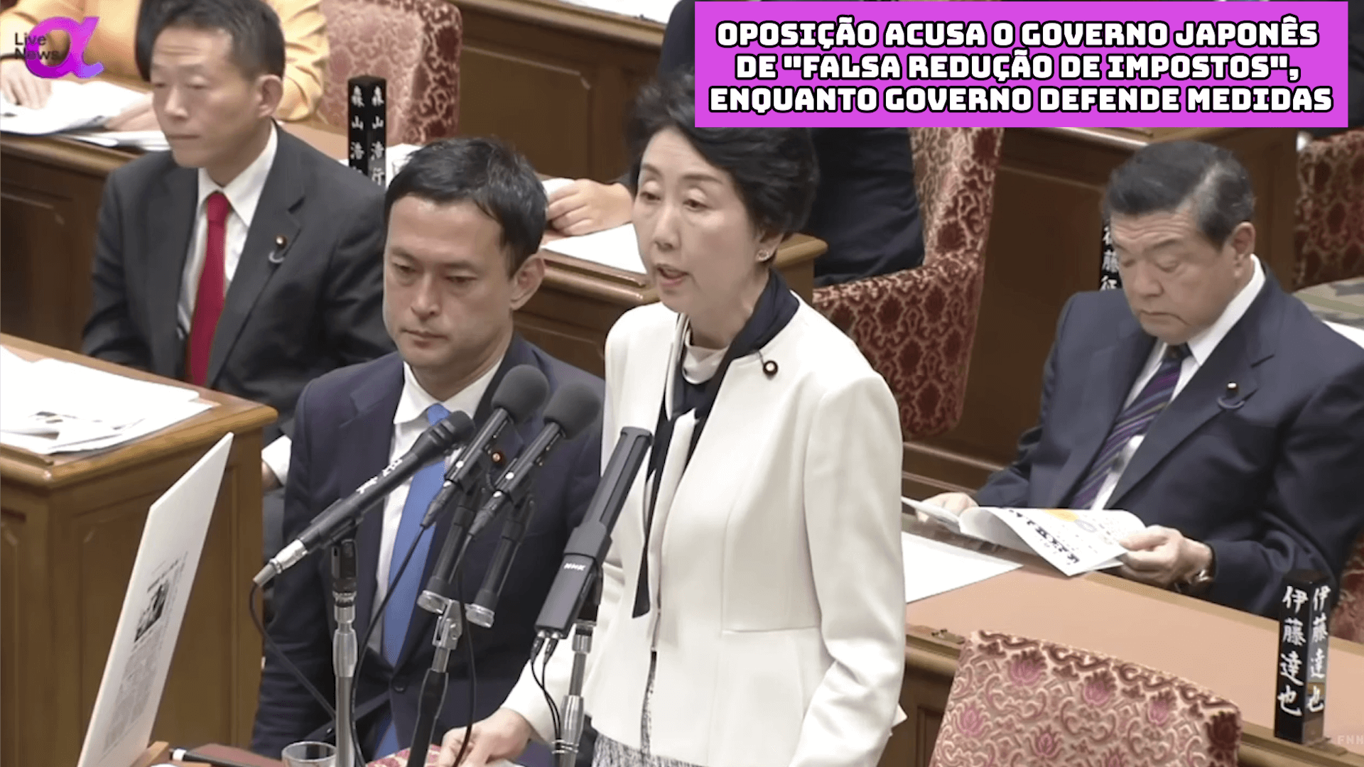 Oposição acusa o governo japonês de “falsa redução de impostos”, enquanto governo defende medidas