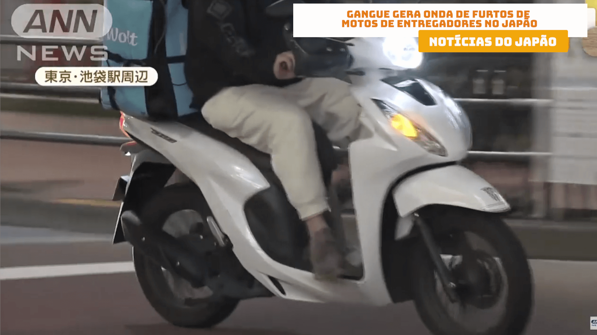 Gangue gera onda de furtos de motos de entregadores no Japão