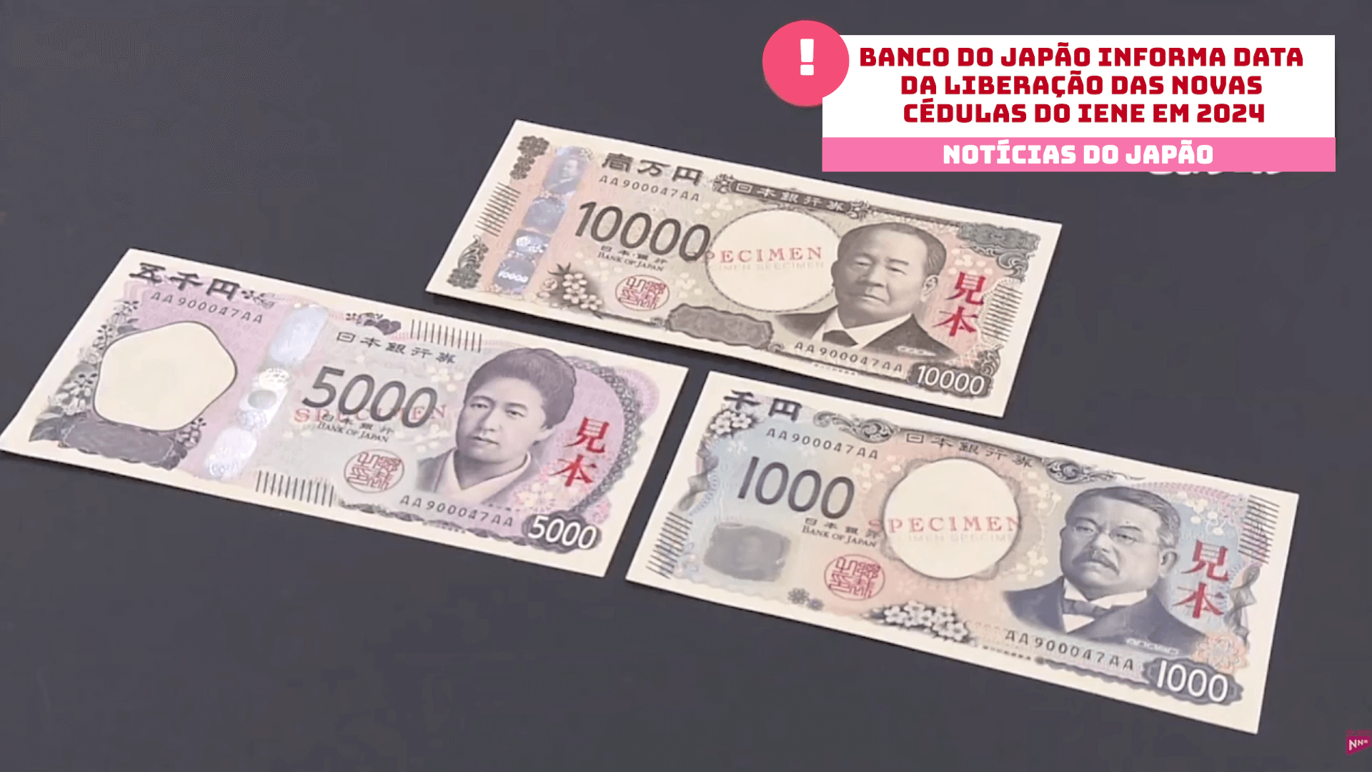 Banco do Japão informa data da liberação das novas cédulas do iene em 2024 