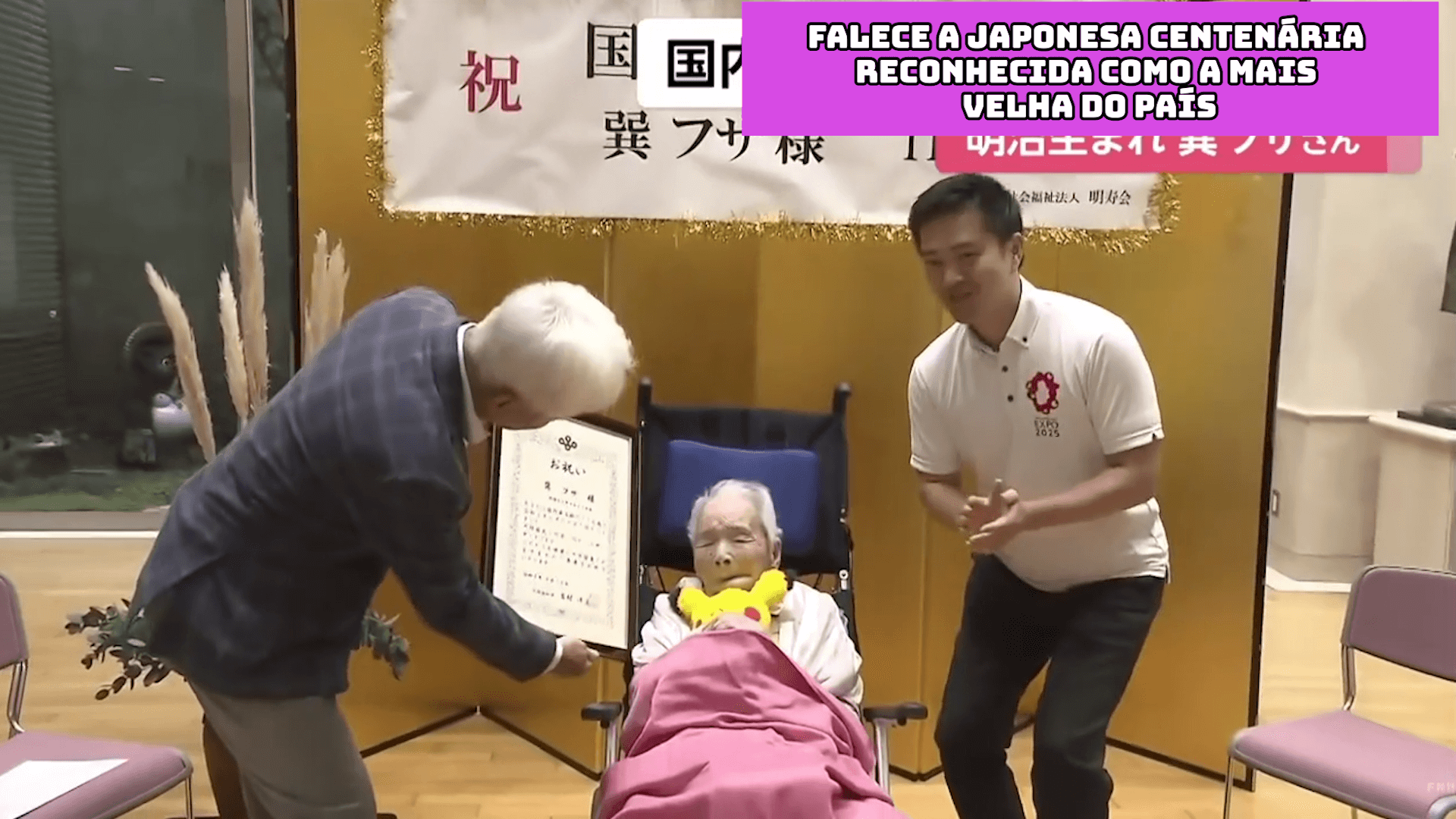 Falece a japonesa centenária reconhecida como a mais velha do país