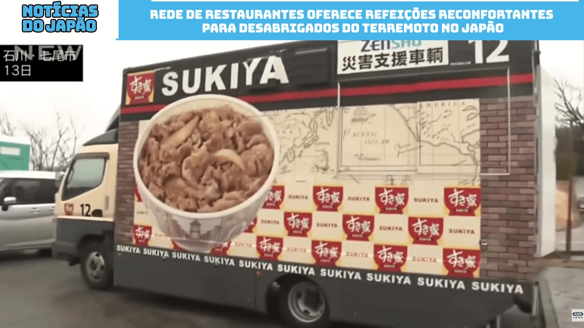 Rede de restaurantes oferece refeições reconfortantes para desabrigados do terremoto no Japão 