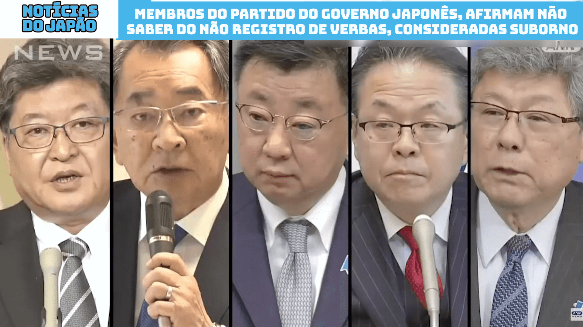 Membros do Partido do governo japonês, afirmam não saber do não registro de verbas, consideradas suborno 