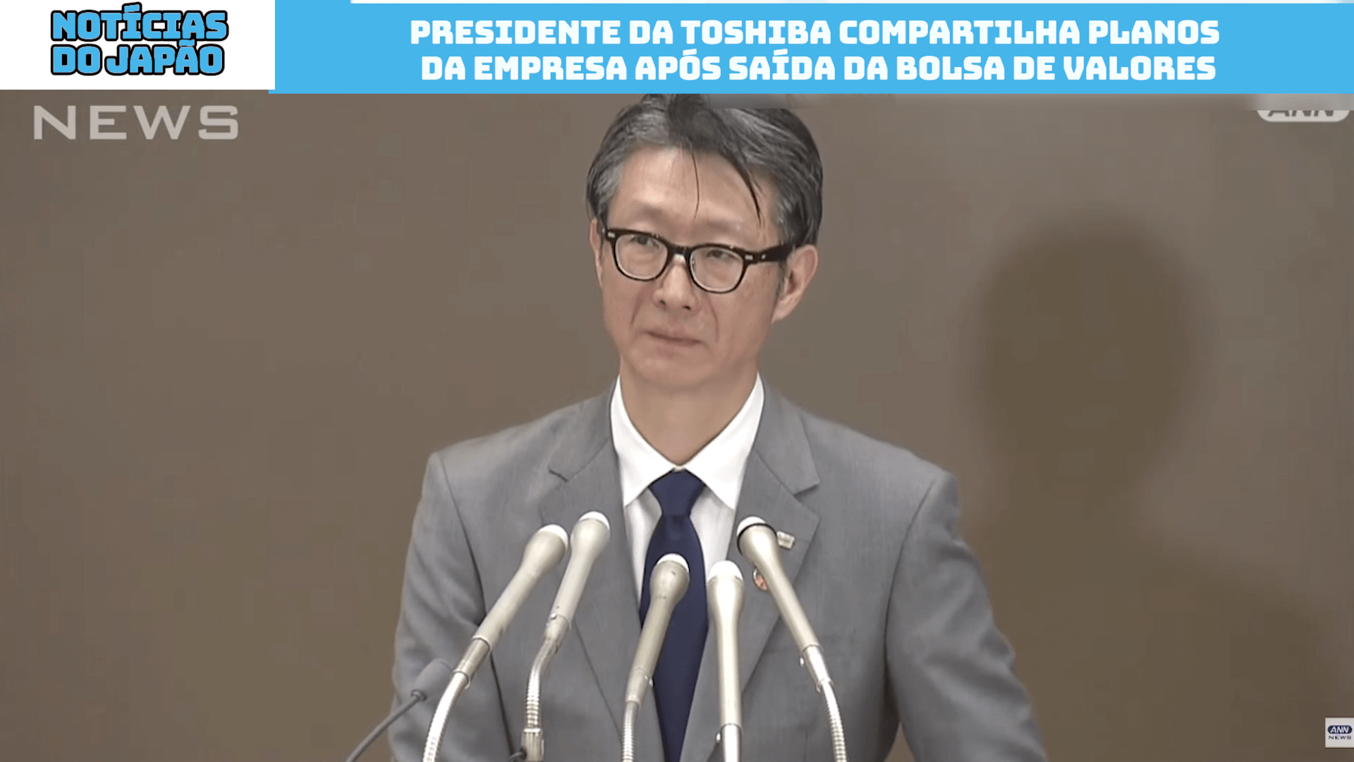 Presidente da Toshiba compartilha da empresa planos após saída da bolsa valores