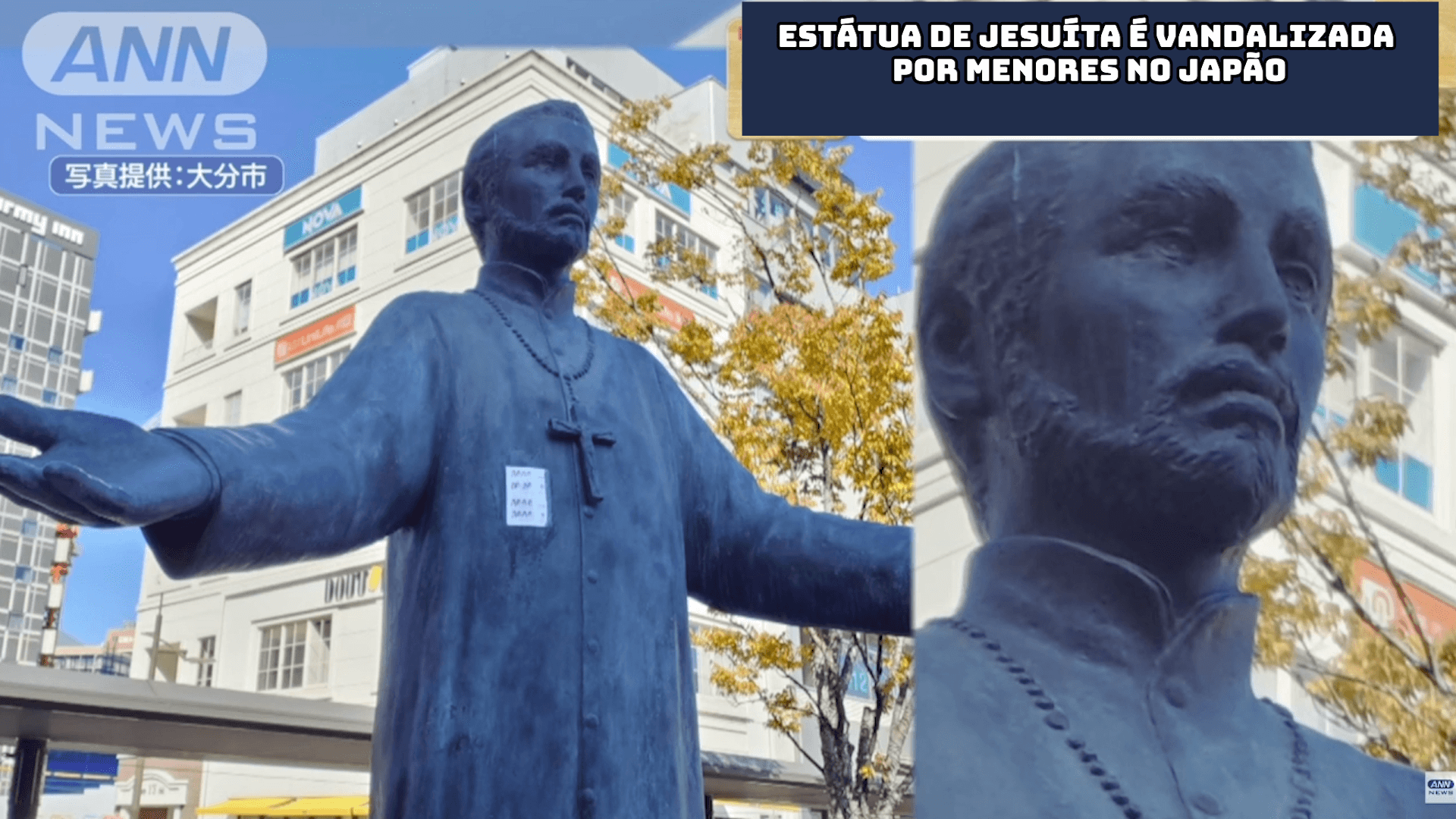 Estátua de jesuíta é “vandalizada” por menores no Japão 