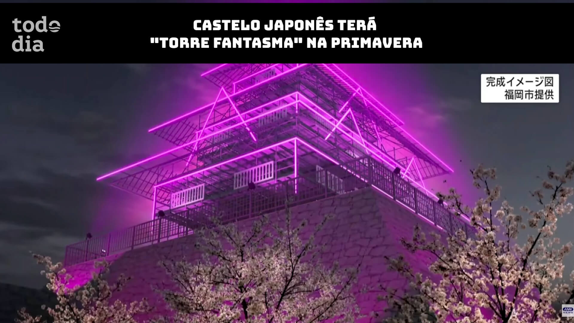 Castelo japonês terá “torre fantasma” na primavera