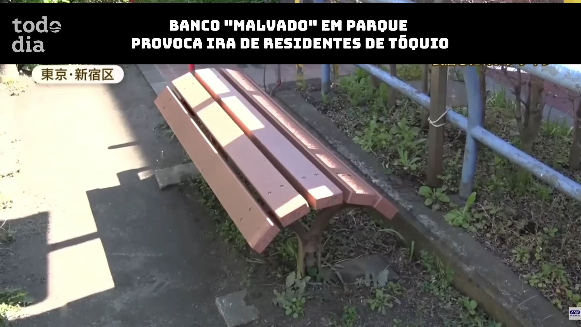 Banco de parque ‘malvado’ provoca ira de residentes de Tóquio