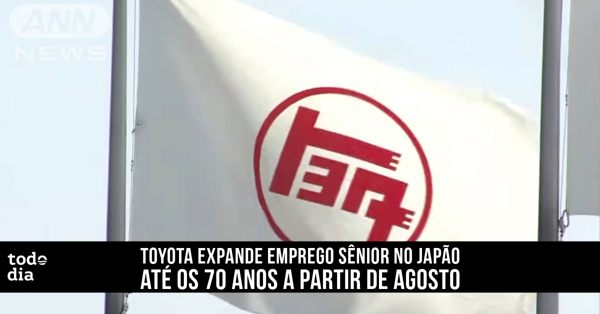 Toyota expande emprego sênior no Japão até os 70 anos a partir de agosto