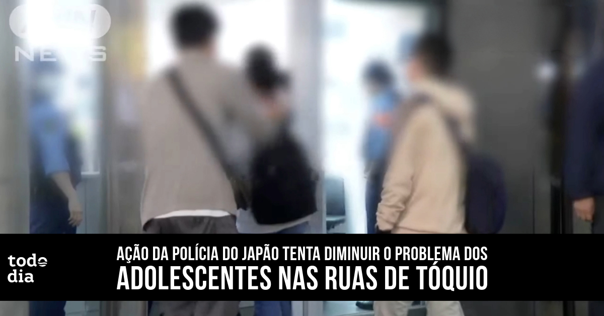 Ação da polícia do Japão tenta diminuir o problema dos adolescentes nas ruas de Tóquio 