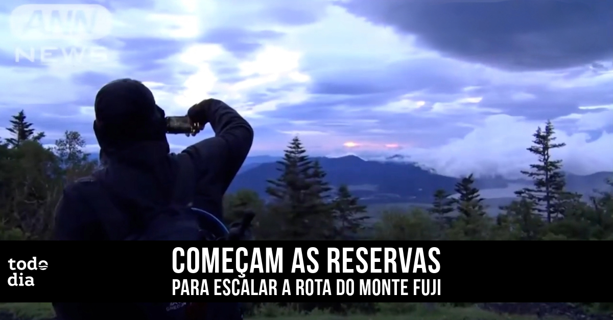 Começam as reservas para escalar a rota do Monte Fuji 