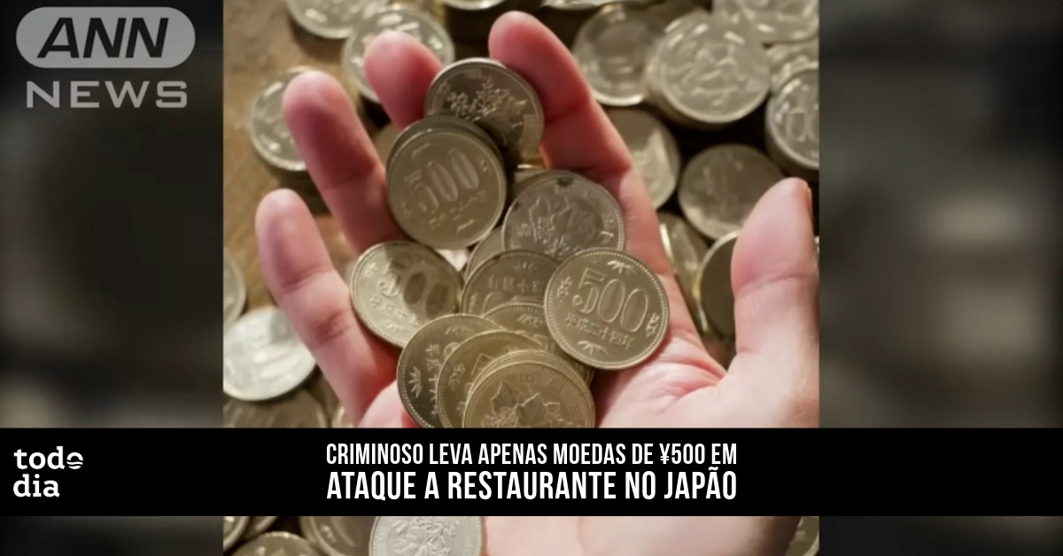Criminoso leva apenas moedas de ¥500 em ataque a restaurante no Japão 
