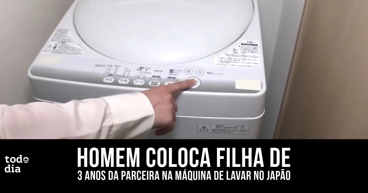 Homem coloca filha de 3 anos da parceira na máquina de lavar no Japão 